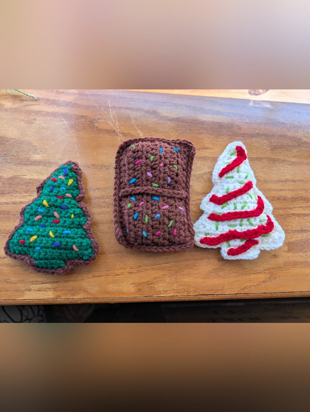 Crochet Christmas Snack Cakes
